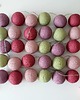 dekoracje świetlne Lampki Cotton Balls 30 led, Malinowe, świecące kule na baterie 2