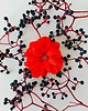 gumki do włosów Gumka jedwabna, scrunchie, frotka neonowa czerwień MAXI 1