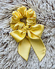 gumki do włosów Satynowa gumka do włosów scrunchie Żółty RÓŻNE MODELE 7