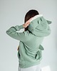 bluza z kapturem damska Kangurka damska z kapturem z uszami smoka zielona 1