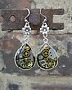 kolczyki z żywicy Kolczyki steampunk w zieleni #2 2