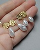kolczyki pozłacane Kolczyki pozłacane Pearls /white/ perły vol. 16   3