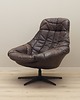fotele Fotel obrotowy skórzany, duński design, lata 60, H.W. Klein, Bramin 1
