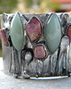 bransoletki z kamieni naturalnych Surowe rubiny     - BRANSOLETA MANKIET  CUFF 6