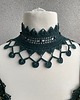 chokery Naszyjnik koronkowy Emerald Whisper 3
