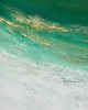 obrazy Abstrakcja  "Emerald"  80x120 cm- zielony obraz abstrakcyjny do salonu 2