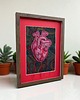 Ozdoby na ścianę Obraz haftowany 3D serce anatomiczne. 8