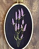 Ozdoby na ścianę Ręcznie haftowany obrazek "Lawenda" 1
