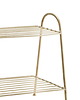 półki Szafka półka na buty stojąca mosiądz złota 2