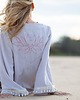 sukienki midi damskie Kimono Lotus - wiskoza  szary fiolet 1