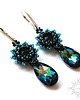 kolczyki swarovski Bermuda Blue III, kolczyki z kryształami Swarovskiego 1