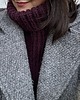 szale damskie Komin/Golf/Otulacz Mia ciemne winogrono 2