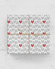 akcesoria różne papier do pakowania - serduszko folk 032 white 1