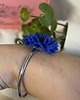 bransoletki - inne Bransoletka z chabrem niebieskim, ręcznie robiona biżuteria 4