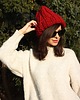 czapki damskie Czapka handmade beanie z wełną merino bulky 4