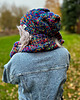czapki damskie Czapka nieugniatająca włosów THIS IS IT MERINO 50% ,,Pokojowe granaty" 7