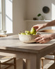 talerze, miski Ręcznie rzeźbiona misa ceramiczna, Misa na owoce, sałatki, Minimalistyczna 6
