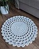 dywany Dywan szydełkowy okrągły ze sznurka bawełnianego 60cm 6