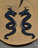 kolczyki - inne Fenrann, kolczyki ze smokami, beading 1