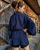 bluzki kimonowe damskie Kimono MUŚLINOWE The Sky ze zdobieniem 1
