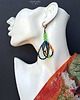 kolczyki szklane Oryginalne niebanalne kolorowe kolczyki z drobnych koralików Prezent handmade 1
