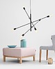 lampy wiszące Minimalistyczna industrialna lampa wisząca Twigo 6 - czarna 2