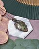 wisiory Miedziany wisiorek wire wrapping z prehnitem #448 3