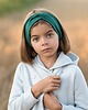 opaski do włosów Opaska dziecięca prążek - butelkowa zieleń 1