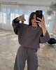 spodnie dresowe damskie Spodnie Grounded cacao 6