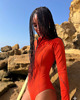 stroje kąpielowe i kostiumy kąpielowe damskie Saghir Swim & Surf Suit - Burnt Orange Kostium jednoczęściowy 3