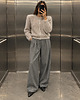 swetry damskie Kardigan Kid Mohair Beige z odpinanymi poduszkami 2
