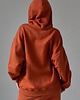 bluza z kapturem damska Pomarańczowa bluza bawełniana oversize 2
