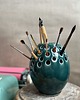 akcesoria różne Pojemnik na pędzle, ceramiczny ręcznie wykonany, ikebana 4
