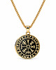 biżuteria męska Naszyjnik męski VEGVISIR- srebro, srebro złocone 1
