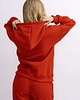 bluza z kapturem damska Bluza damska z kapturem Czerwona  AGA 3