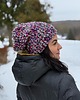 czapki damskie Kolorowa duża czapka beanie z wełną i alpaką 2