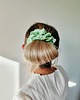 gumki do włosów Gumka jedwabna, scrunchie, frotka limonkowy zefir MAXI 2