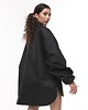 kurtki damskie Kurtka koszulowa czarna oversize 6