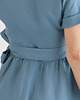 sukienki midi damskie Lniana Sukienka JASMINE DUSTY BLUE 5