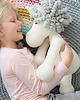 misie i maskotki Beżowo-szary handmade jednorożec w rozmiarze XL 6