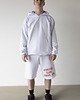 bluzy męskie Bluza z kapturem OVERSIZE Flow White 1