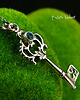 wisiory Naszyjnik Key - Topaz Sky Blue Srebro 2