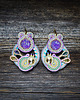 kolczyki soutache Secret Garden - pastelowe kolczyki soutache 4