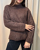 swetry damskie  Wełniany golf Cioccolato 1