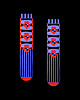 skarpetki damskie Zestaw skarpet fluorescencyjnych w pudełku  - VHS LOVE & RESPECT 4