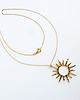 złote naszyjniki NASZYJNIK złote słońce, duże słońce 2
