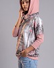 bluza z kapturem damska Bluza Auri Lili Guna Paryż różowe parasolki oversize M/38 unikat 4