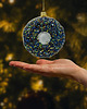 bombki Bombka choinkowa szklana ręcznie malowana: Donut w czekoladzie 4