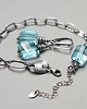 bransoletki wire wrapping Sztabka /blue sky /- bransoletka 6