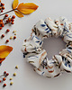 gumki do włosów Lniane wzorzyste SCRUNCHIE 5